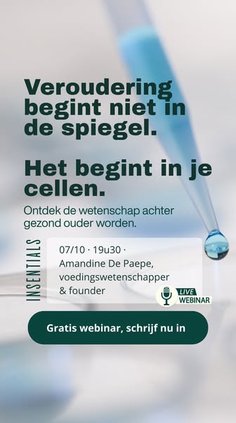 Gratis webinar: longevity & anti-aging
