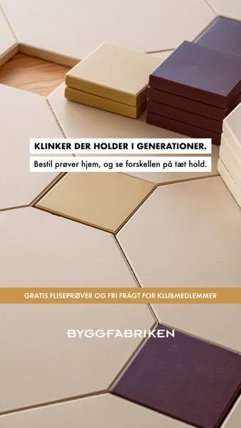 Fliseprøver for 1 kr./stk. og fri fragt for medlemmer