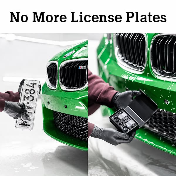 Pop License Plates in SECONDS