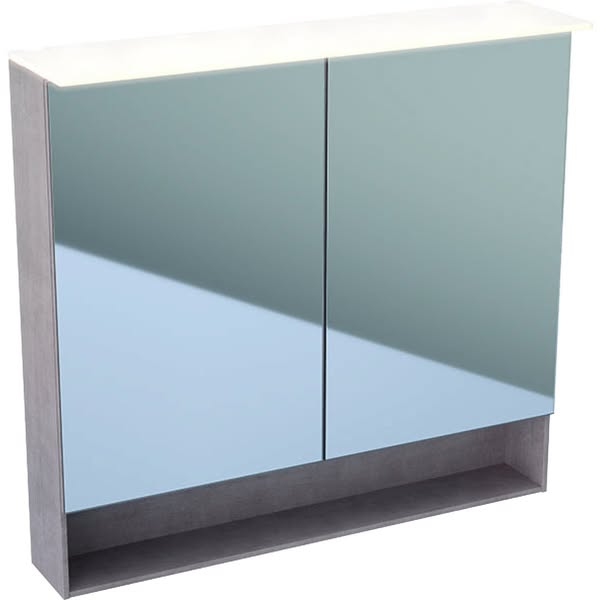 Geberit Acanto Double Door Mirror Cabinet With LED Lighting