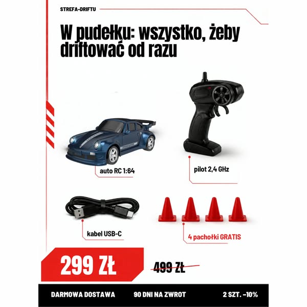 Mini Drifter + pachołki gratis