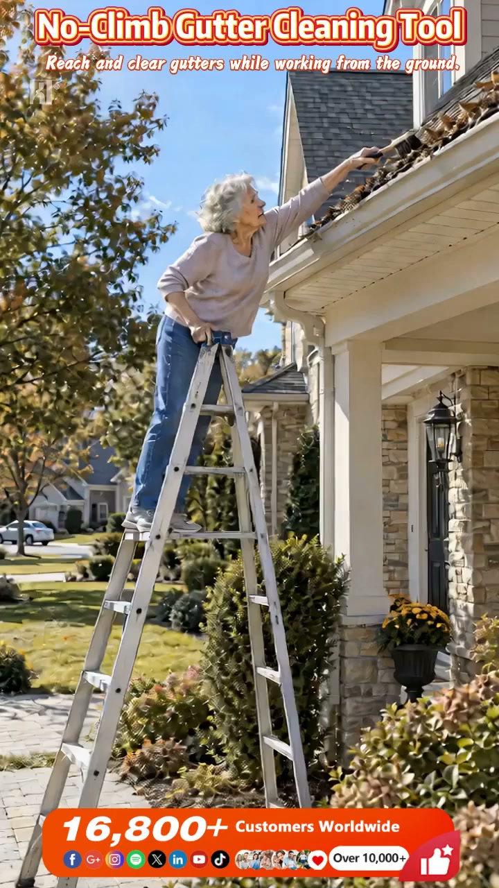 LIMITED-TIME 49% OFF! No-Climb Gutter Cleaning Tool