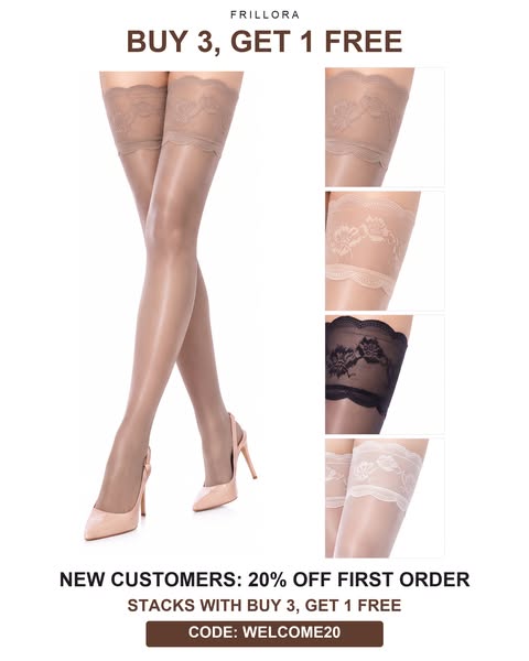Sheer Lace Thigh-High Stockings