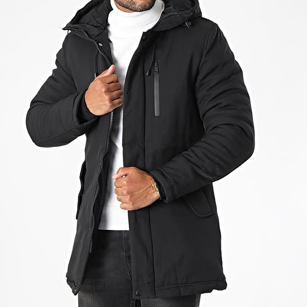 Classic Series - Parka com capuz 9329 Preto