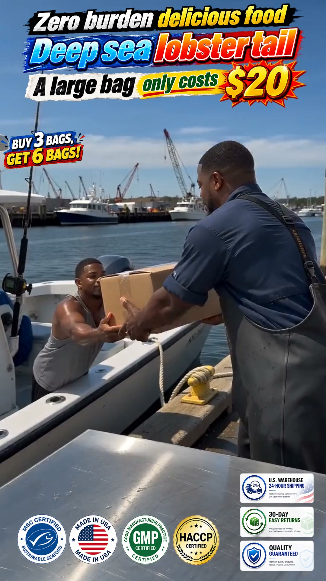 Wild Maine Lobster Tails — Buy 3, Get 3 FREE!
