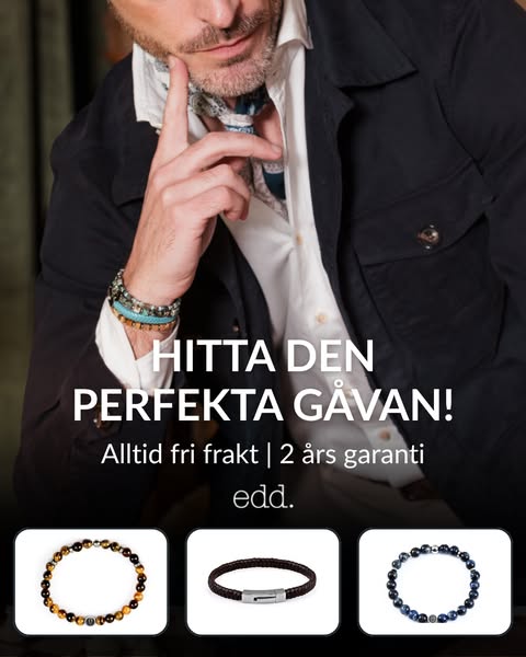 Fri frakt & 2 års garanti | Maximera din stil med edd.