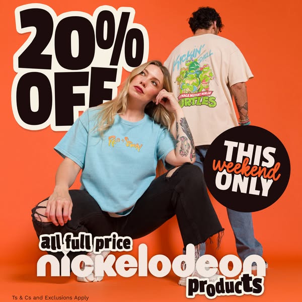 20% Off Nickelodeon Classics!