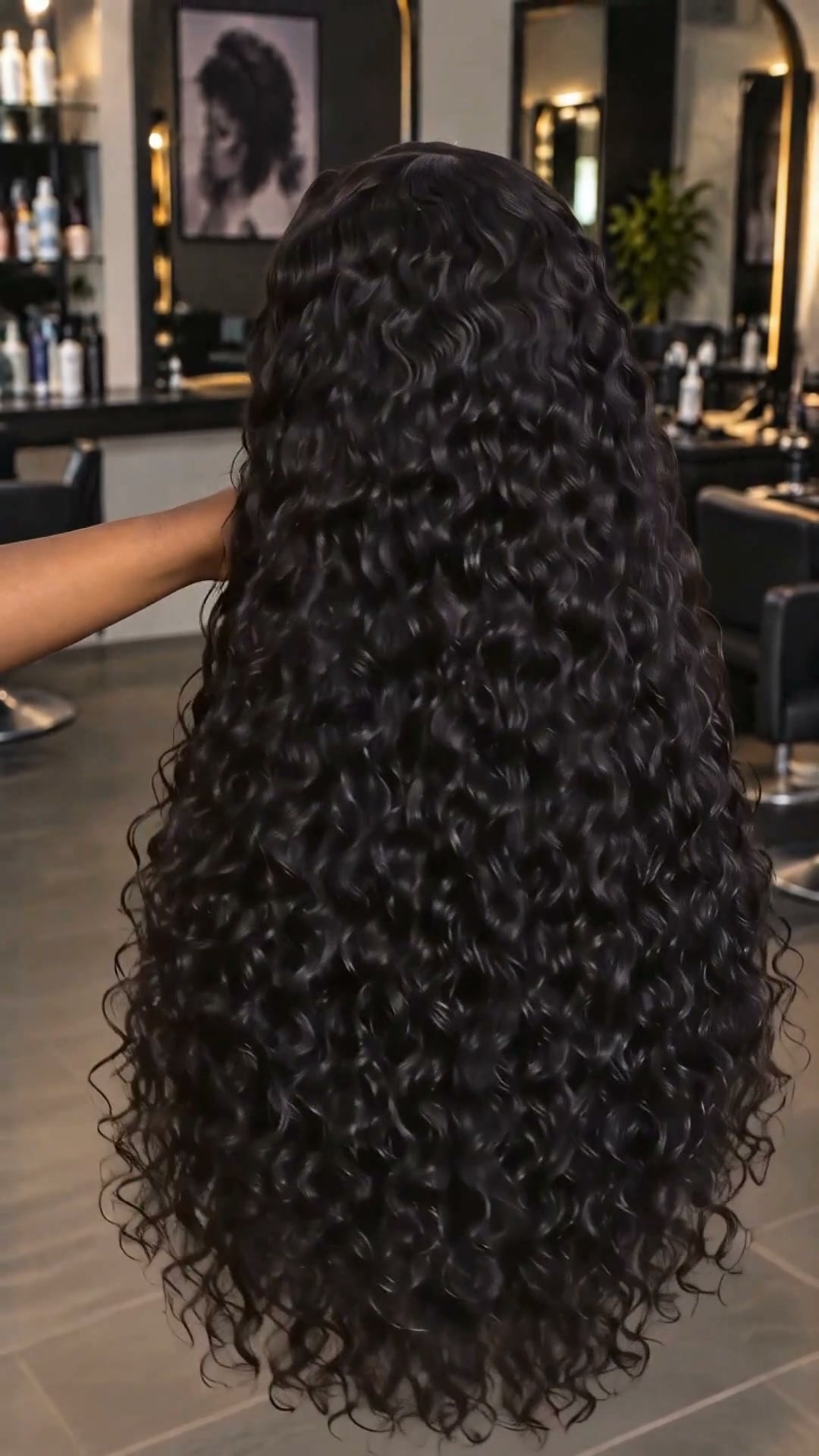 OQ HAIR Water Wave Wear Go Wig Pre-cut 7x5 HD Lace Bleached Knots Wig With Pre-plucked Hairline