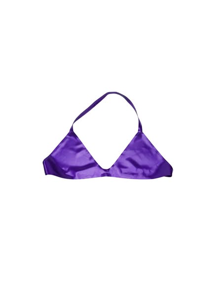 Bellamy Latex Bra Set - Purple