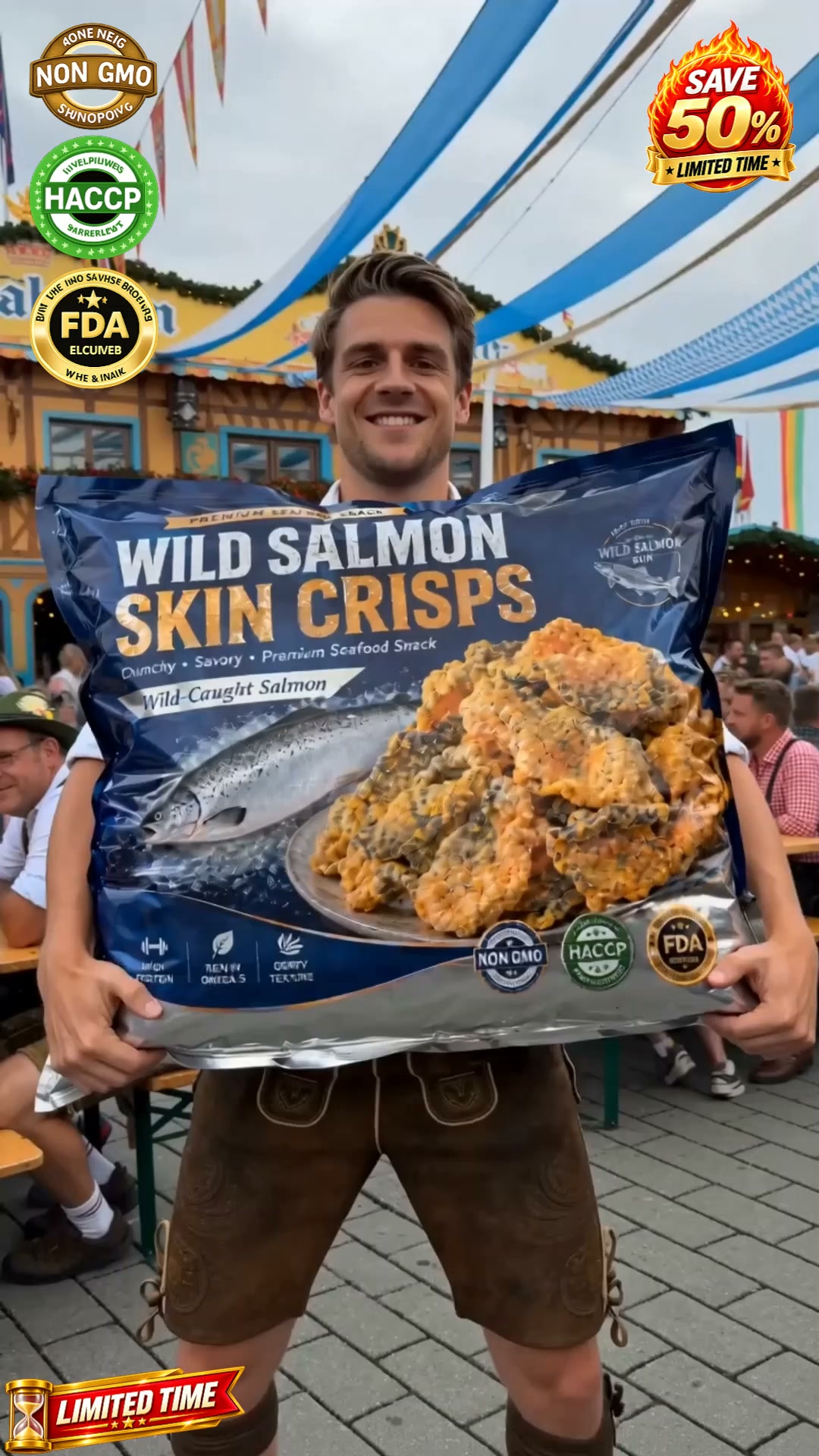 Seasonal Batch Warning: Ocean-Fresh Wild Salmon Skin Crisps Are Selling Out Fast!