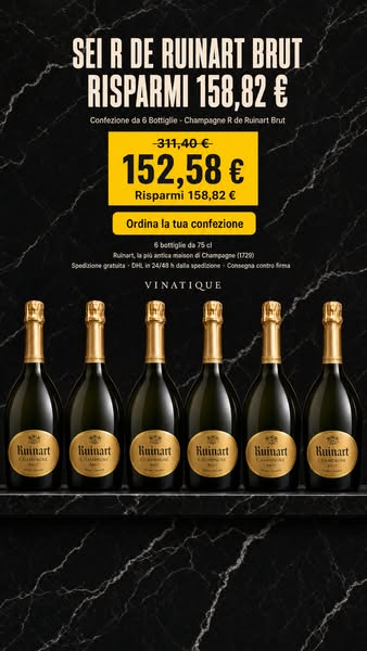 Sei R de Ruinart Brut: risparmi 158,82€