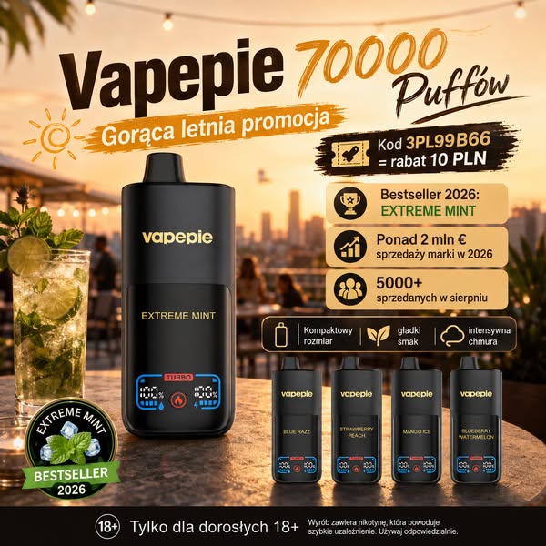 VAPEPIE 70K EXTREME MINT – hit smaku