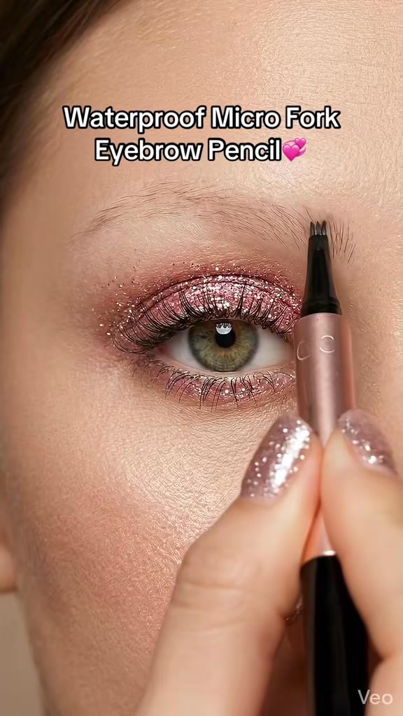 Rose Gold Four-Prong Eyebrow Pencil