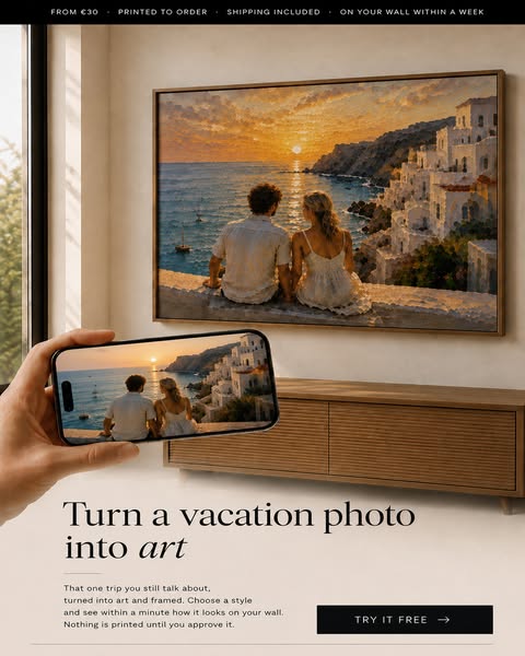 From holiday photo to art