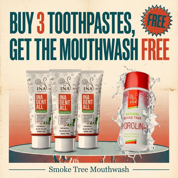 Buy 3 Dent-All toothpastes, get the mouthwash free
