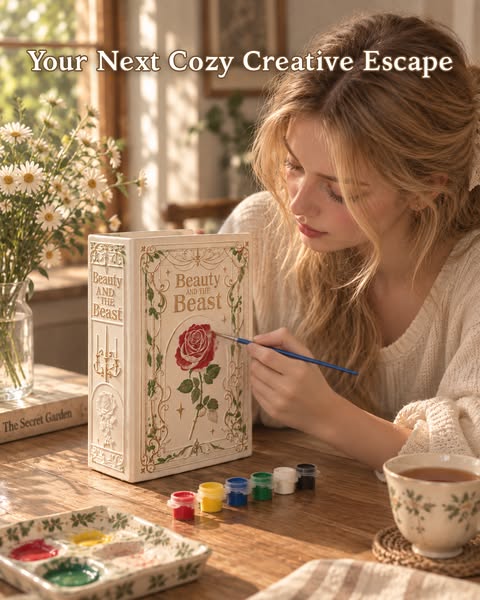 Paint Your Own Book Vase