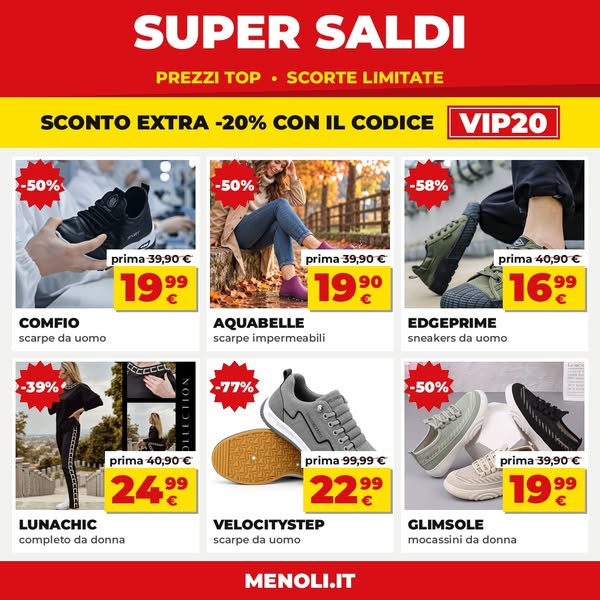SCONTI FINO AL -65%