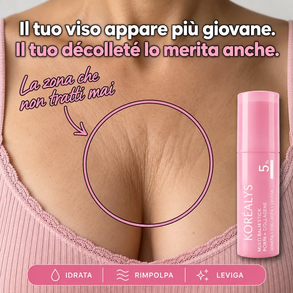 Pelle rimpolpata, dal viso al décolleté