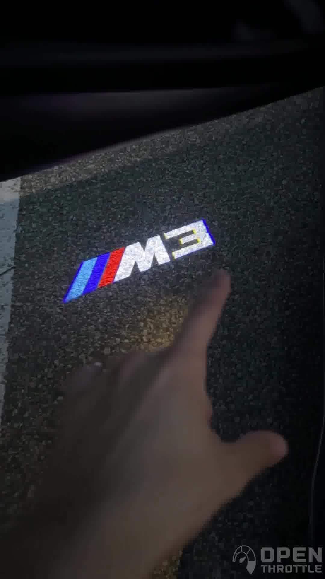 Custom BMW M Door lights