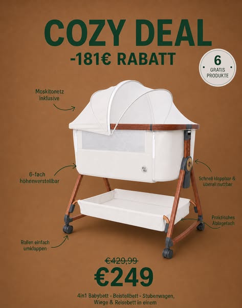 249 € statt 429,99 € - der Cozy Deal