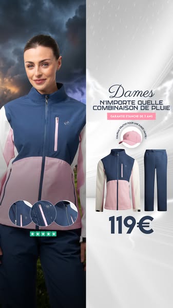 ENSEMBLES DE PLUIE POUR FEMMES MAINTENANT À 119€