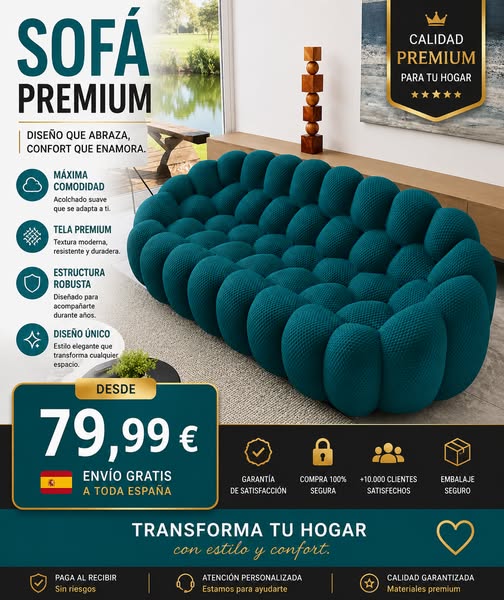 Sofa estilo burbuja