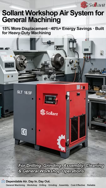 Reliable Air Power for Machine Shops That Never Slow Down.