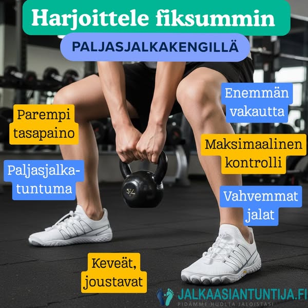 Kokeile treeniä Paljasjalkakengillä – huomaat eron heti!