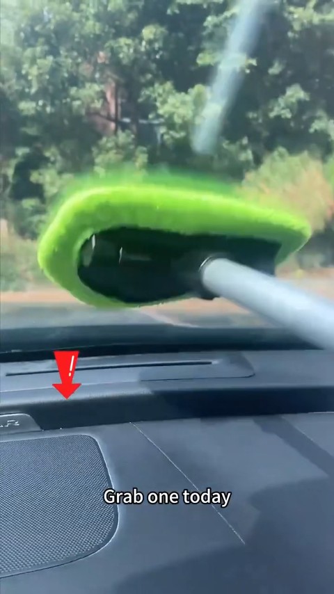 Microfiber Windshield Cleaner with Extendable Handle