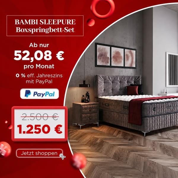 50 % sparen mit Bambi Sleepure