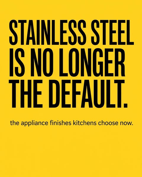 2026 Kitchen Appliance Trends: What to Choose Instead of Stainless Steel