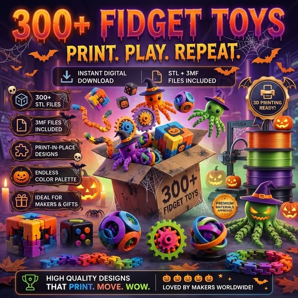 Print 300+ Fidget Toys
