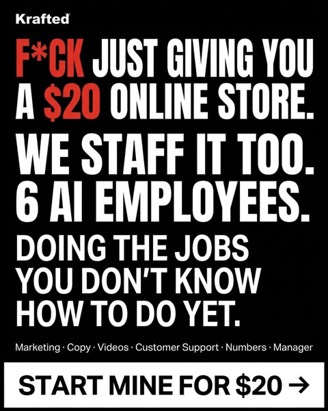 Get Your $20 Store + 6 AI Employees