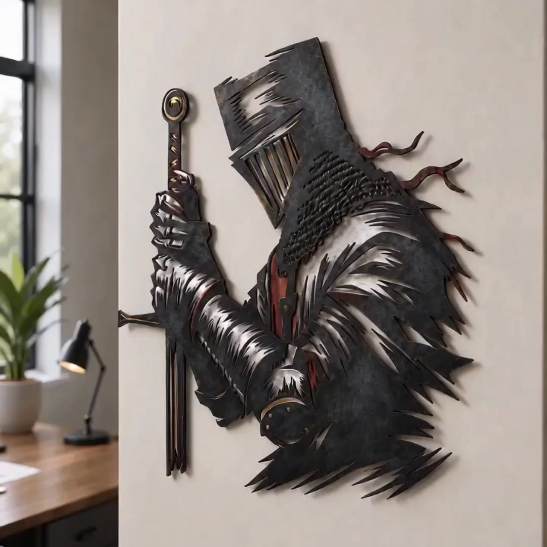 KnightWall – Décoration Murale Chevalier Médiéval & Épée