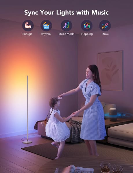 Govee RGBICW Smart Corner Floor Lamp
