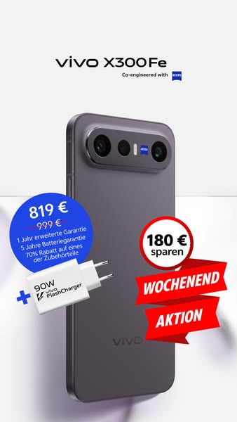 vivo X300 FE statt 999€ nur 819€