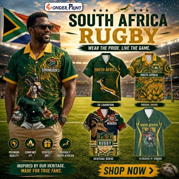 South Africa Rugby Hawaiian Shirt