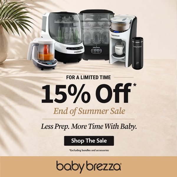 15% Off Selected Baby Brezza Products
