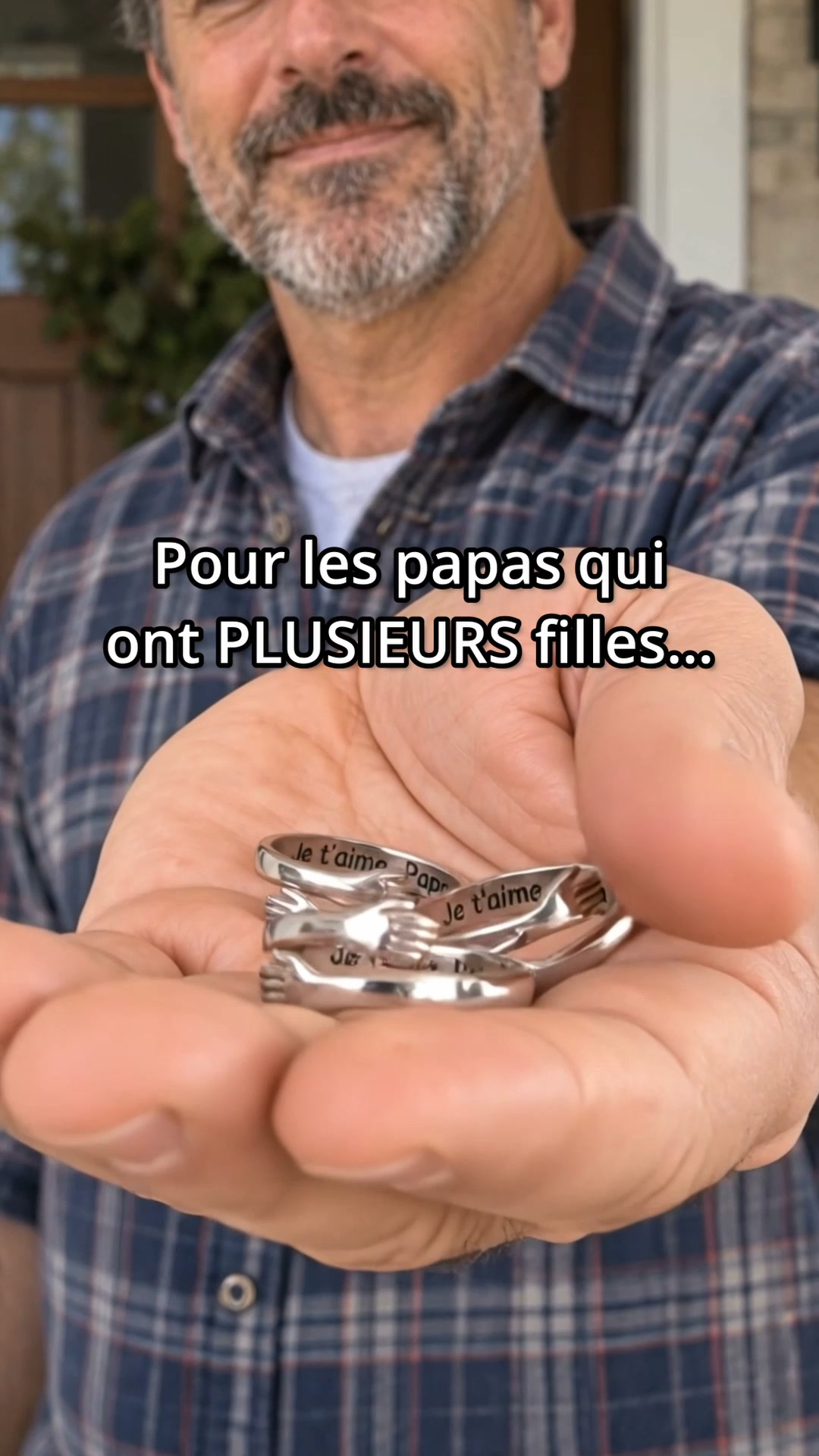 Bague câlin « Je t’aime, Papa »
