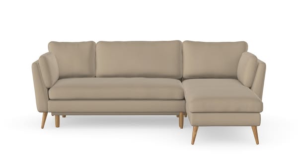 Sofa Jane z szezlongiem - Tkanina Sandy