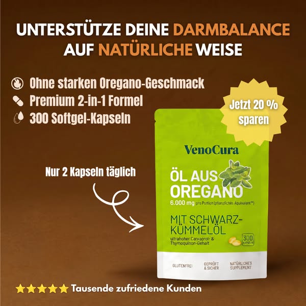 Oreganoöl & Schwarzkümmelöl vereint
