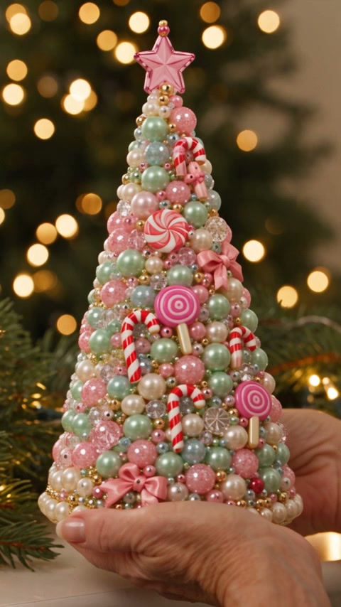 DIY Beaded Christmas Tree Craft Kit
