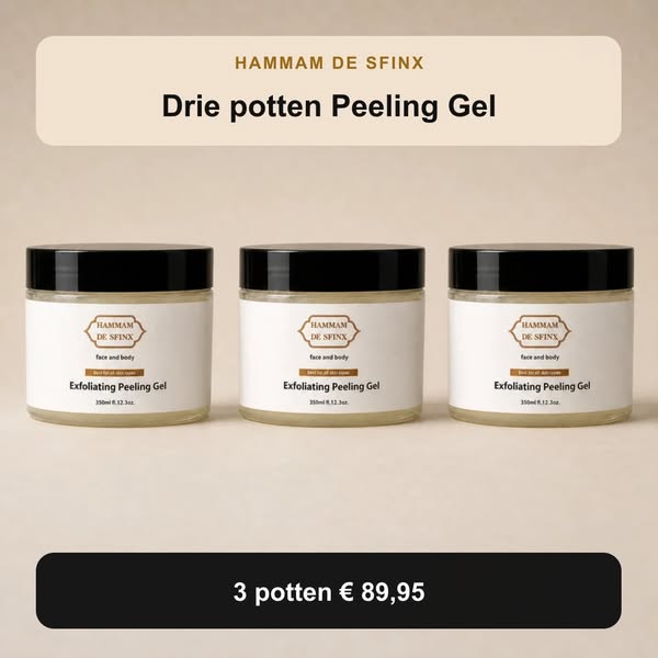 Drie potten Peeling Gel | 3 potten € 89,95