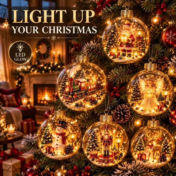 A Tiny Christmas World That Glows!