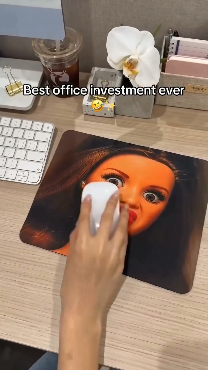 Funny Girl Mouse Pad.