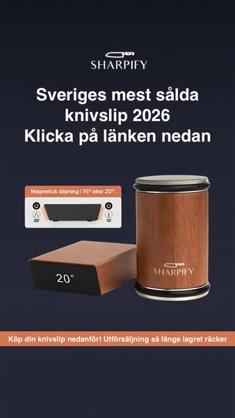 Årets knivslip 2025, nu till super-rea. Gör det till en fröjd att stå i köket! Förvandla alla dina knivar hemma till proffsverktyg