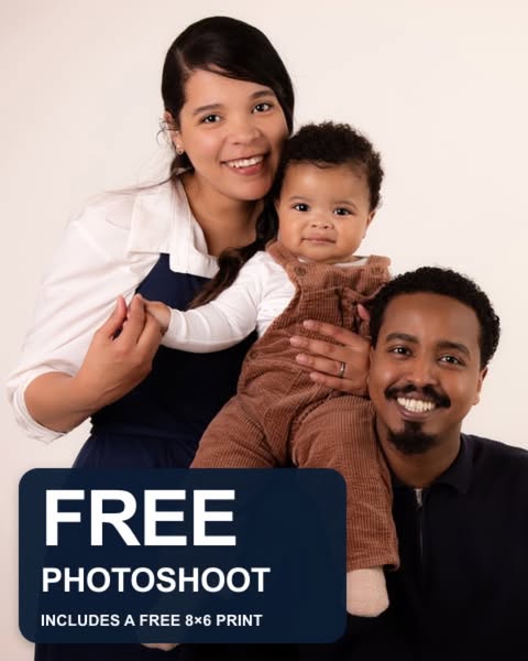FREE Family Photoshoot + 8×6 Print