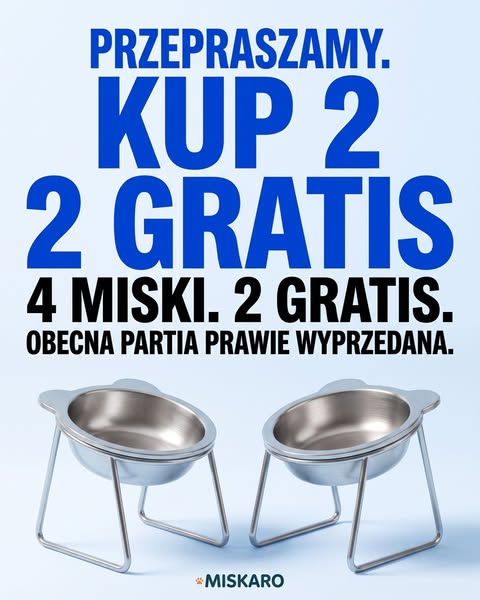 To miska, nie jedzenie.