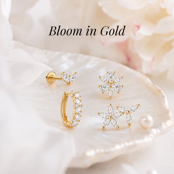14K Gold Piercing Jewelry