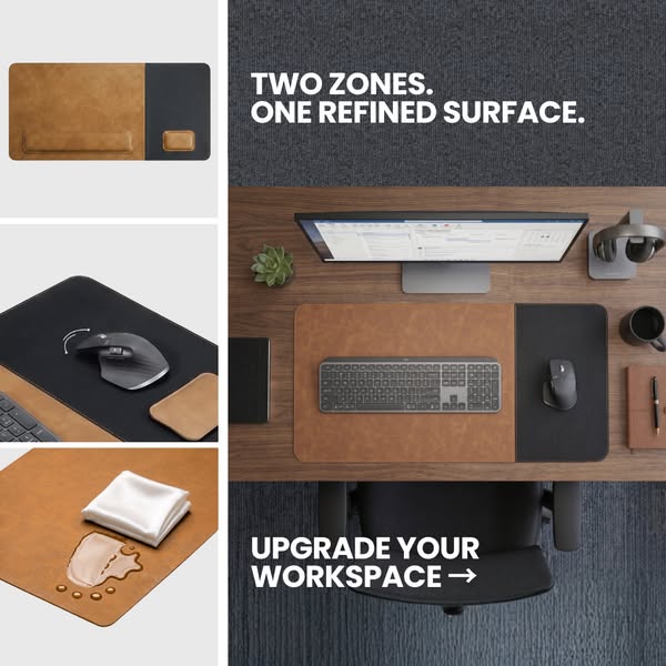 Two zones. Better workflow.